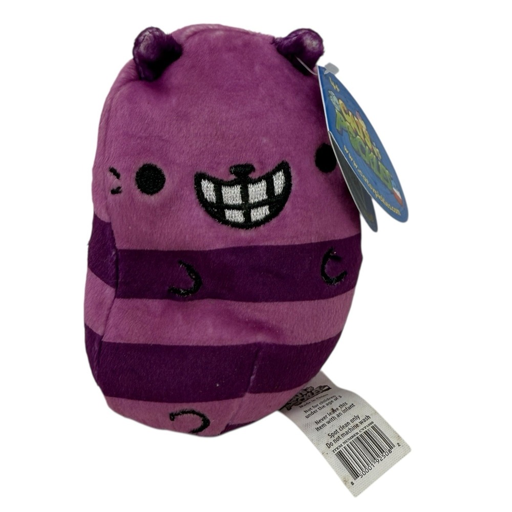 Cats vs‎ Pickles ~ #143 Cheshire  Plush with Tags Purple Cat Bean Bag Plushie